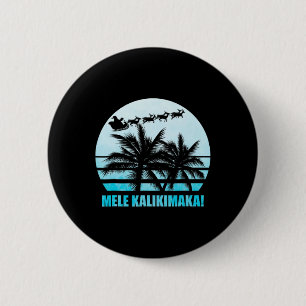 Chapa Redonda De 5 Cm Familia Navidades retro de Mele Kalikimaka va