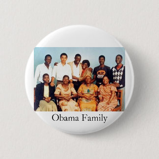Chapa Redonda De 5 Cm Familia Obama