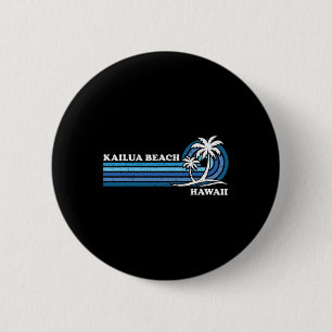 Chapa Redonda De 5 Cm Familia Retro Vintage Vacaciones Hawaii Kailua Bea