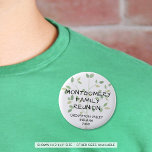 Chapa Redonda De 5 Cm Familia Reunión moderna árbol familiar personaliza<br><div class="desc">Crear botones personalizados para reuniones familiares o eventos de reunión familiar. El diseño presenta un diseño de árbol familiar moderno y minimalista en tonos verdes y su texto personalizado (el ejemplo muestra NOMBRE DE LA REUNIÓN FAMILIAR, UBICACIÓN y FECHA/AÑO). Todo el texto es editable, incluyendo el estilo de fuente y...</div>