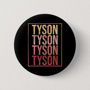 Chapa Redonda De 5 Cm Familia Team Tyson Nombre personalizado Groovy Vin