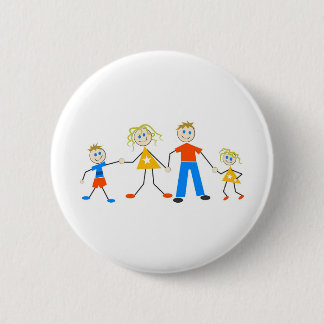 Chapa Redonda De 5 Cm Familias felices