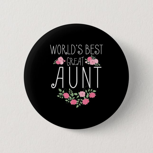 Chapa Redonda De 5 Cm Family World's Great Aun Funny Auntie Ever Gift  (Anverso)