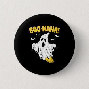 Chapa Redonda De 5 Cm Famoso fantasma bananero Boo Pun disfraz Halloween
