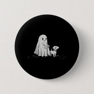 Chapa Redonda De 5 Cm Famoso fantasma Walking Dog Spooky Season Hallowee