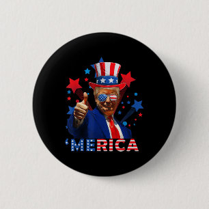 Chapa Redonda De 5 Cm Famoso Trump Independiente