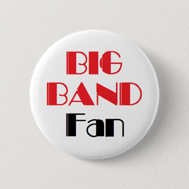 Chapa Redonda De 5 Cm fan de banda grande (Anverso)