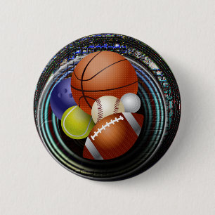 Chapa Redonda De 5 Cm Fan de deportes