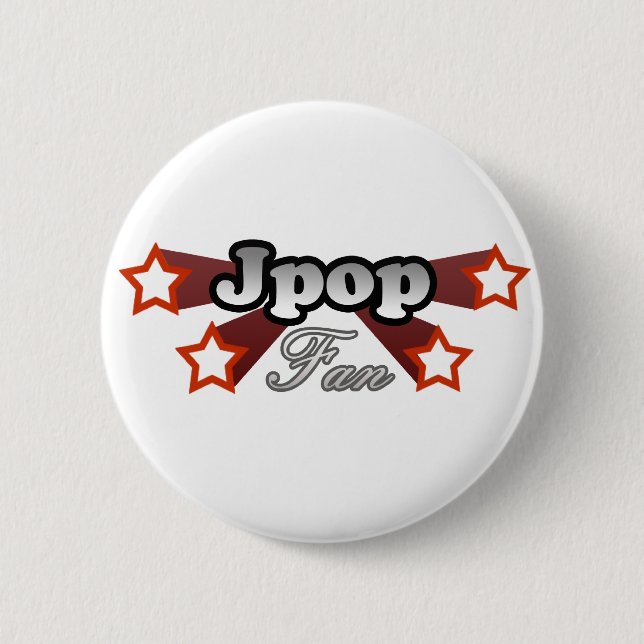 Chapa Redonda De 5 Cm Fan de Jpop (Anverso)