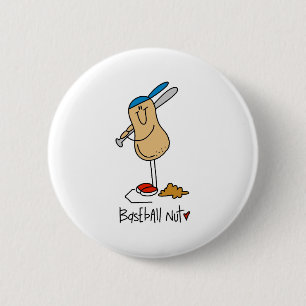 Chapa Redonda De 5 Cm Fanático del Béisbol