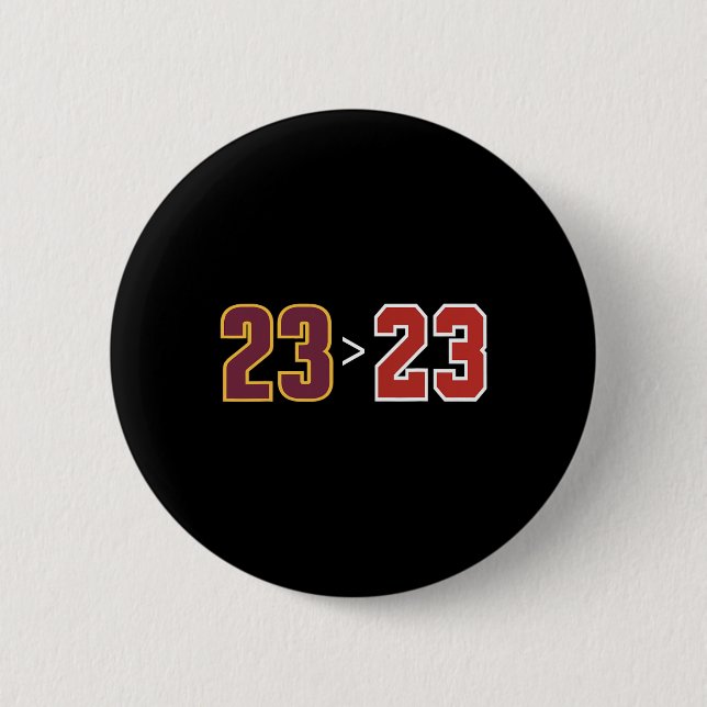 Chapa Redonda De 5 Cm Fans Y Jugadores De Baloncesto De 23 Vs. (Anverso)
