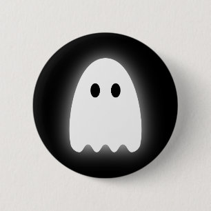 Chapa Redonda De 5 Cm Fantasma