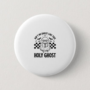 Chapa Redonda De 5 Cm Fantasma de Halloween Espíritu Santo Divertido Vin
