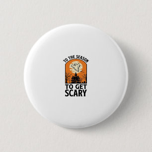 Chapa Redonda De 5 Cm Fantasma de Halloween para obtener espeluznante vi