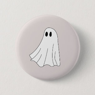 Chapa Redonda De 5 Cm Fantasma Espeluznante