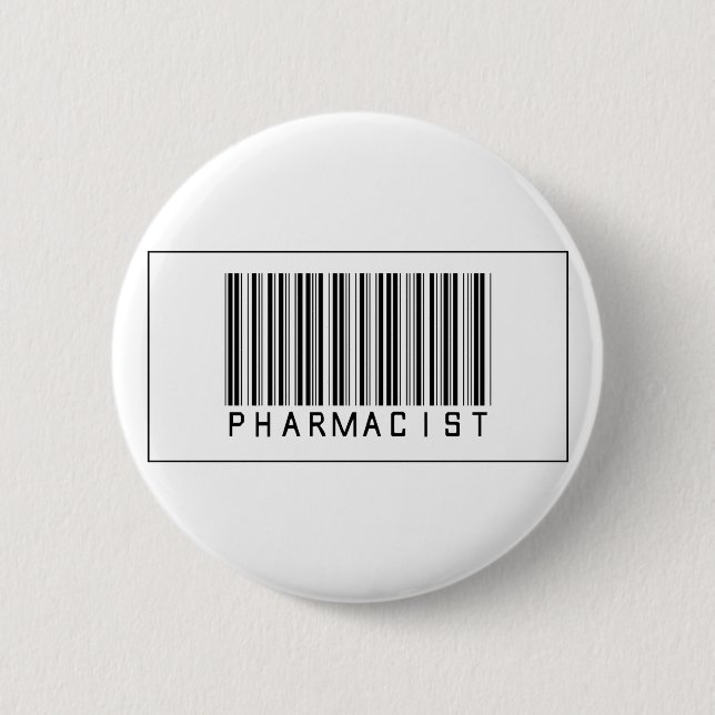 Chapa Redonda De 5 Cm Farmacéutico del código de barras (Anverso)