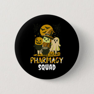Chapa Redonda De 5 Cm Farmacia de Halloween Escuadrón de almohadillas Fa