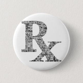 Chapa Redonda De 5 Cm Farmacia Única Rx Apothecary