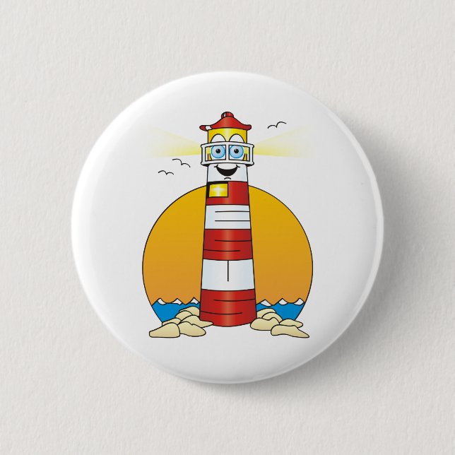 Chapa Redonda De 5 Cm Faro de Jesús Personalizado (Anverso)