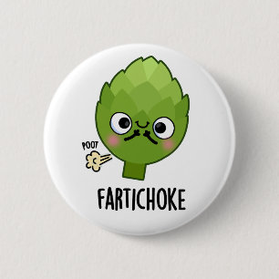 Chapa Redonda De 5 Cm Fartichoke Funny Farting Artichoke Pun