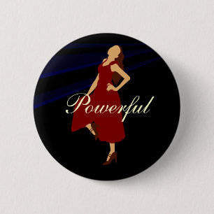 Chapa Redonda De 5 Cm Fashiongirl en rojo