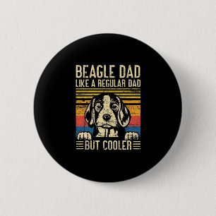Chapa Redonda De 5 Cm Father's Day Beagle Dog Dad
