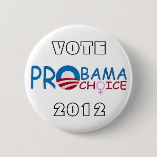 Chapa Redonda De 5 Cm Favorable favorable opción de Obama del voto en