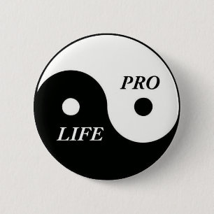 Chapa Redonda De 5 Cm favorable vida Yin Yang