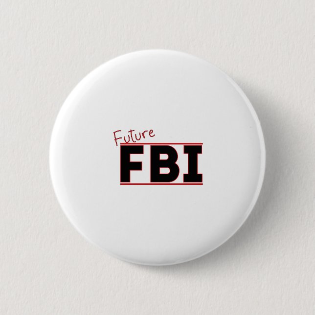 Chapa Redonda De 5 Cm FBI futuro (Anverso)