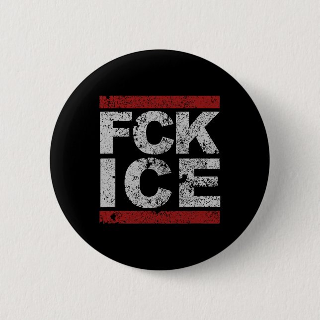 Chapa Redonda De 5 Cm Fck Ice Trastornado (Anverso)