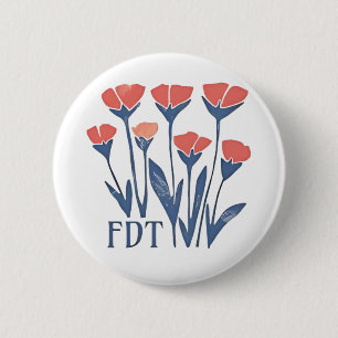 Chapa Redonda De 5 Cm FDT Floral floral flor sutilmente femenina Boho an