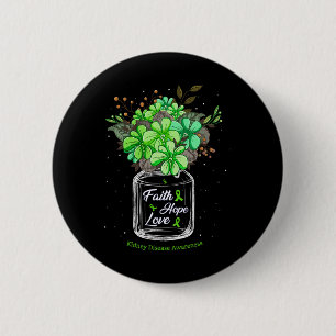 Chapa Redonda De 5 Cm Fe de la enfermedad Amor Esperanza Flor Conciencia