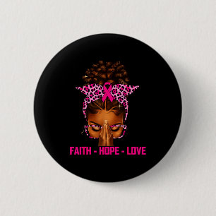Chapa Redonda De 5 Cm Fe Esperanza Amor Mujeres Negras Afro Cristiano Se