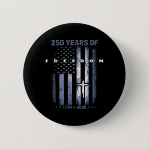 Chapa Redonda De 5 Cm Fe Familia Libertad Bandera Americana Cruz Patriót