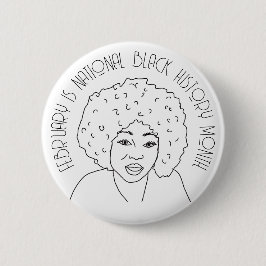 Chapa Redonda De 5 Cm Febrero es el mes nacional de la historia negra