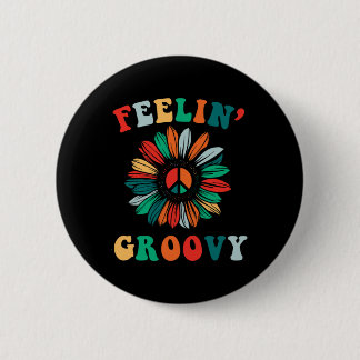 Chapa Redonda De 5 Cm Feelin' Groovy Classic Trippy Hippie