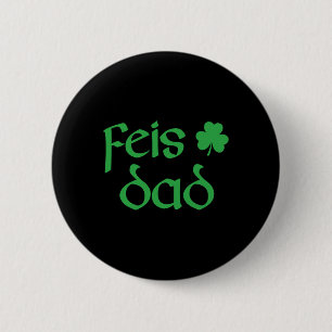 Chapa Redonda De 5 Cm Feis Dad Irish Dance Shamrock irlandeses bailarina