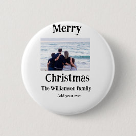 Chapa Redonda De 5 Cm Felices vacaciones agregar Navidades de fotos de n