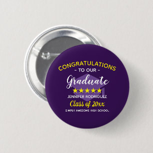 Chapa Redonda De 5 Cm Felicidades De La Fiesta De Graduación A Nuestro G
