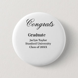 Chapa Redonda De 5 Cm Felicidades graduación nombre universidad nombre p