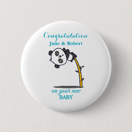 Chapa Redonda De 5 Cm felicitación por recién nacido