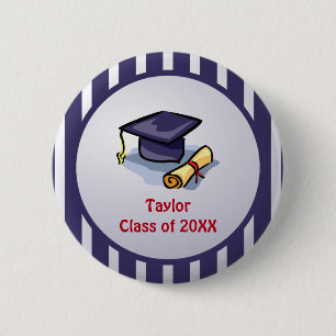 Chapa Redonda De 5 Cm Felicitaciones por graduación recuerden el pasado