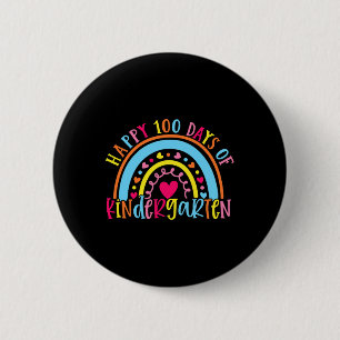 Chapa Redonda De 5 Cm Feliz 100 Días De Jardín De Niños 100 Días De Escu