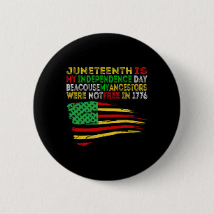 Chapa Redonda De 5 Cm Feliz 10 de junio es mi Día de la Independencia Is