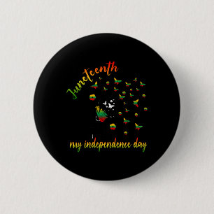 Chapa Redonda De 5 Cm Feliz 10 de junio es mi Día de la Independencia Ne
