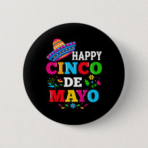 Chapa Redonda De 5 Cm Feliz 5 De Mayo Para Que Fiesta Viva México Cinco 