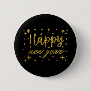 Chapa Redonda De 5 Cm Feliz Año Nuevo