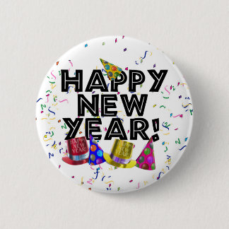 CHAPA REDONDA DE 5 CM ¡FELIZ AÑO NUEVO!