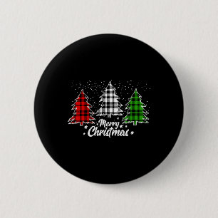 Chapa Redonda De 5 Cm Feliz Árbol de Navidad Navidad Navidad Navidad Búf
