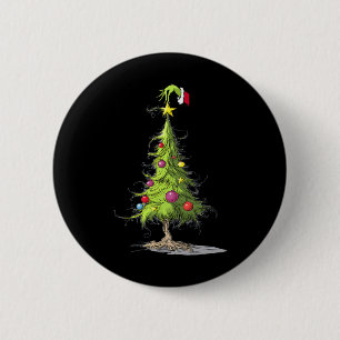 Chapa Redonda De 5 Cm Feliz Árbol De Navidad Navidades Para Mujeres Y Ho